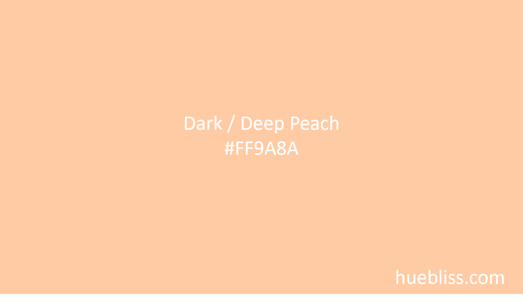 dark peach color code