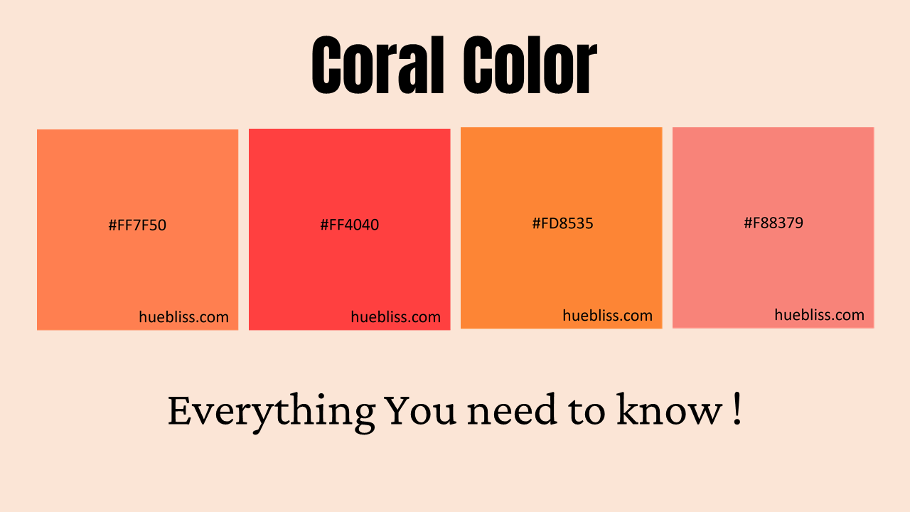 Coral Color Chart At Ilene Haase Blog