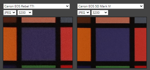 3200 ISO noise comparison 1