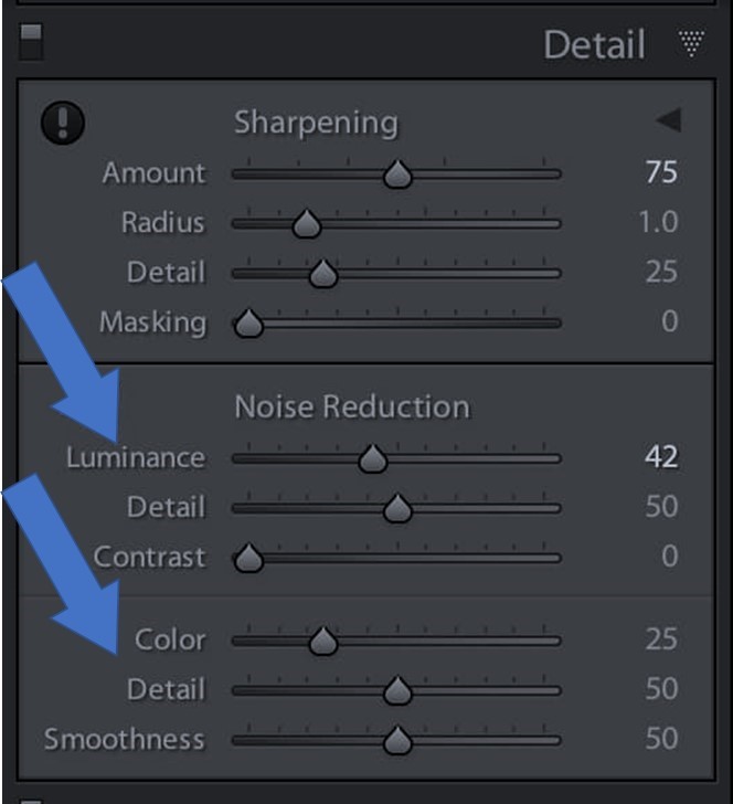 Fixing grainy images in lightroom