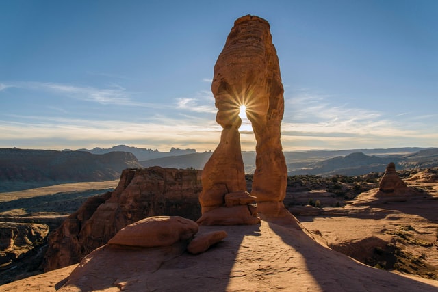 stone arch as natural frame