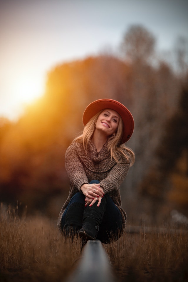 sunset portrait lighting