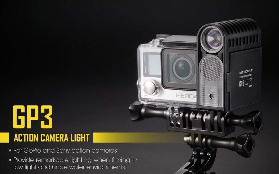 Action camera flashlight