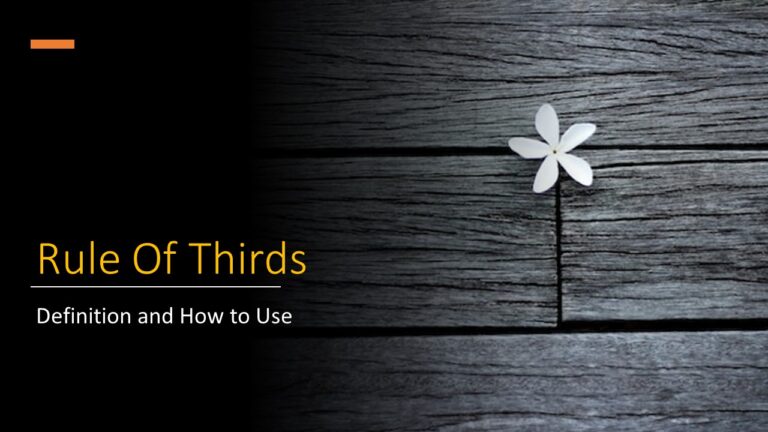 Rule of thirds definition